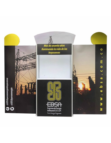 Backing / Porta TV de 3,00 x 2,40 mts