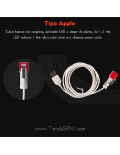 10 cables para alarma con cargador Apple (iPhone, iPad)