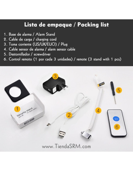 Alarma de seguridad antirrobo para relojes
