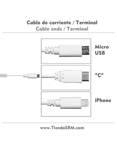 10 cables para alarma con cargador C