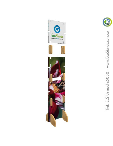Backing publicitario de cartón modular Eco Stand
