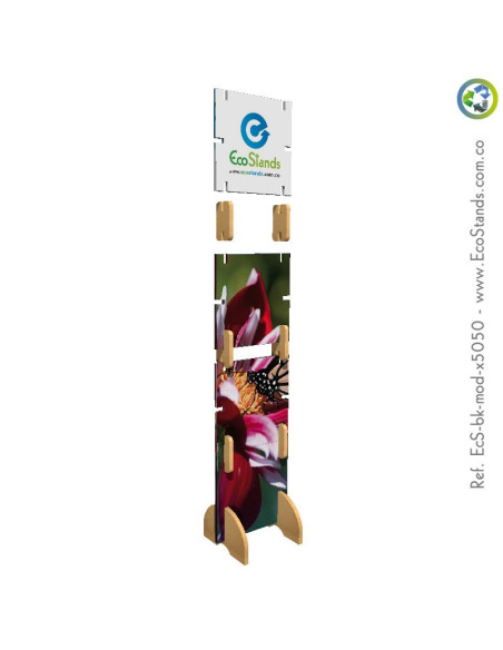 Backing publicitario de cartón modular Eco Stand