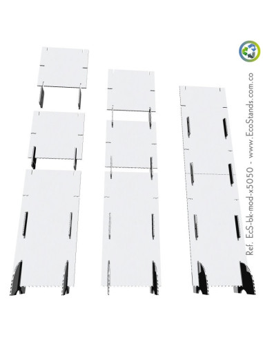 Backing publicitario de cartón modular Eco Stand