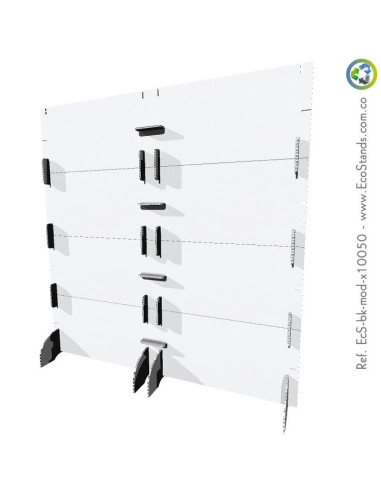 Backing publicitario de cartón modular Eco Stand