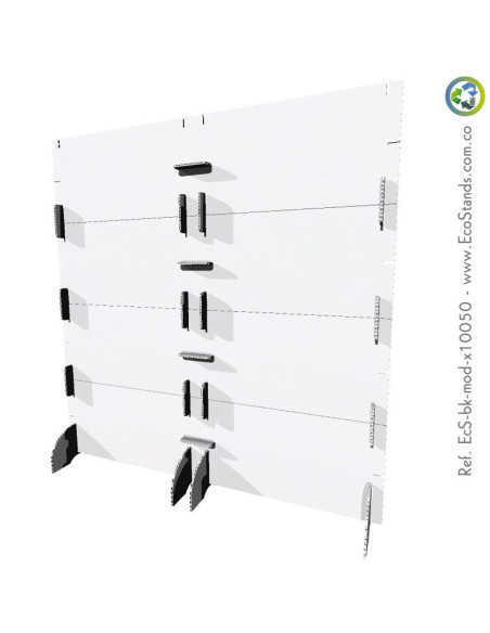 Backing publicitario de cartón modular Eco Stand