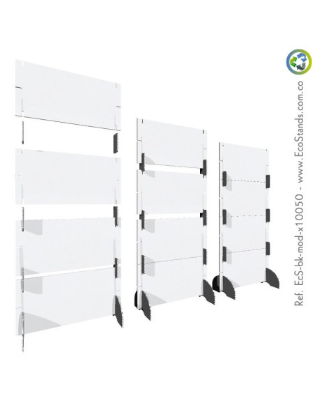 Backing publicitario de cartón modular Eco Stand