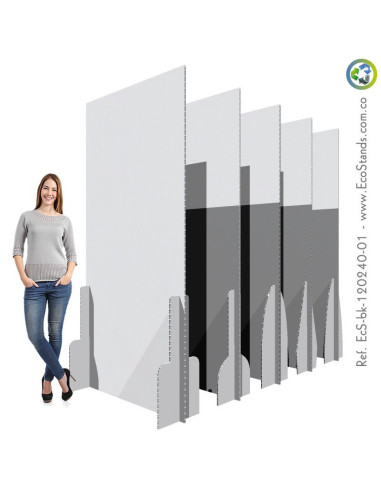 Backing publicitario de cartón Eco Stand 120x240 cm
