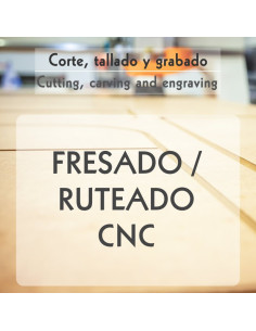Corte y grabado CNC con ruteadora