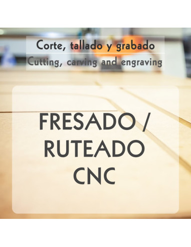 Corte y grabado CNC con ruteadora