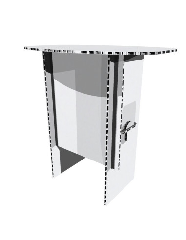 Mesa y counter de cartón Eco Stand 75x45