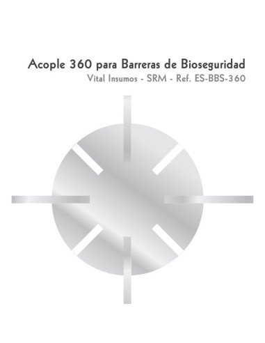 Acople 360 para Barreras de bioseguridad