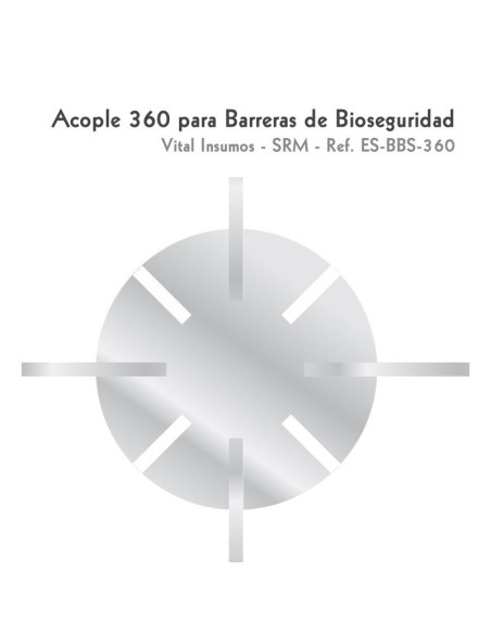 Acople 360 para Barreras de bioseguridad