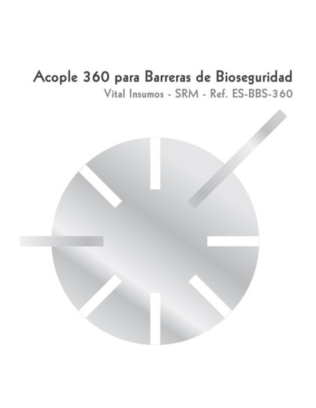 Acople 360 para Barreras de bioseguridad