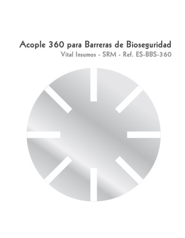 Acople 360 para Barreras de bioseguridad