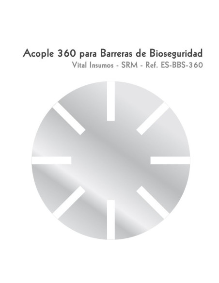 Acople 360 para Barreras de bioseguridad