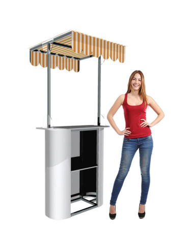 Mesa o Counter portátil con techo