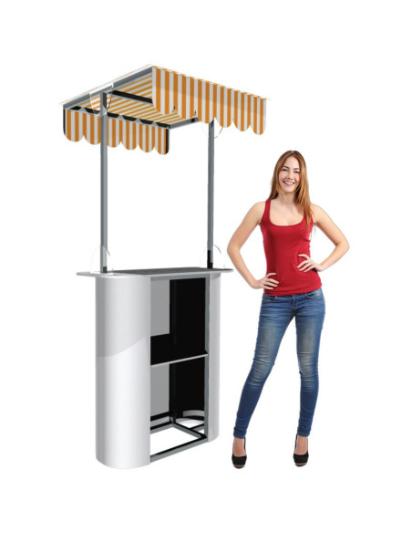 Mesa o Counter portátil con techo