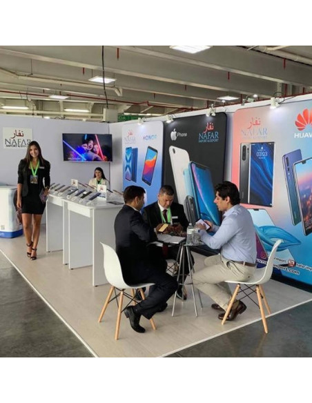Soporte para exhibición antirrobo para celulares, con cable tipo teléfono
