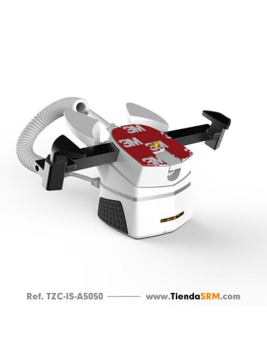 Alarma con soporte y pinza de seguridad para tabletas.