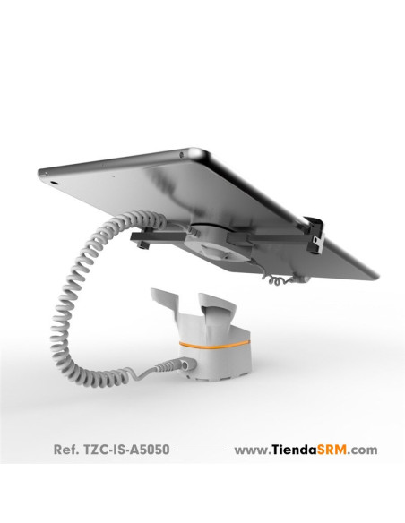 Alarma con soporte y pinza de seguridad para tabletas.