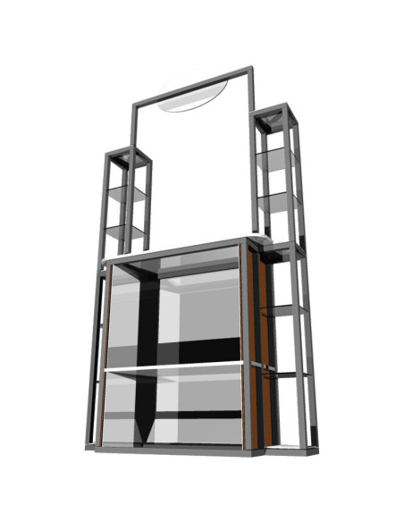Combi Stand Ref. ES-CS-21 Counter con repisa doble