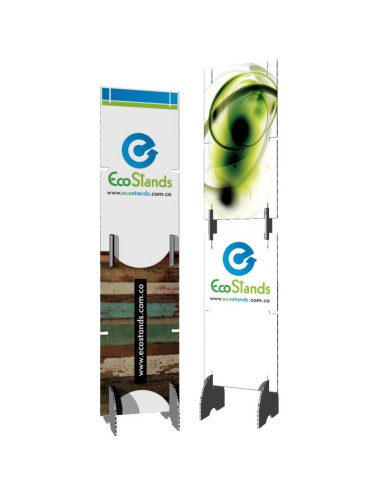 Backing publicitario de cartón modular Eco Stand de 50x200 cm