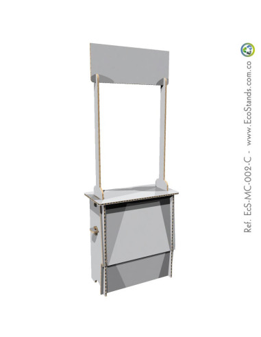 Mesa y counter de cartón Eco Stand 95x40