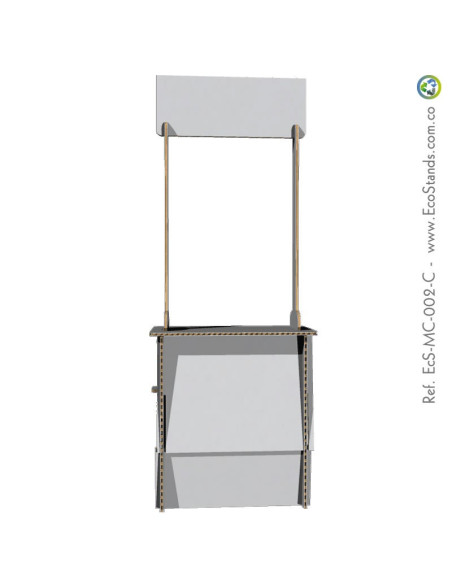 Mesa y counter de cartón Eco Stand 95x40