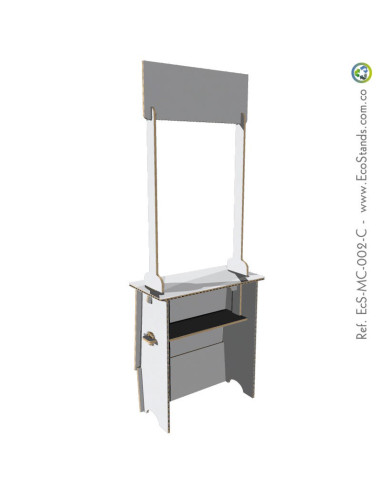 Mesa y counter de cartón Eco Stand 95x40