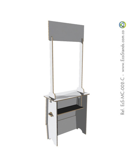 Mesa y counter de cartón Eco Stand 95x40