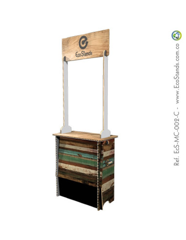 Mesa y counter de cartón Eco Stand 95x40