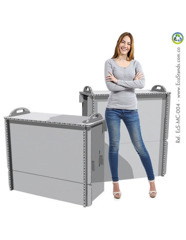 Mesa y counter de cartón Eco Stand 100x45