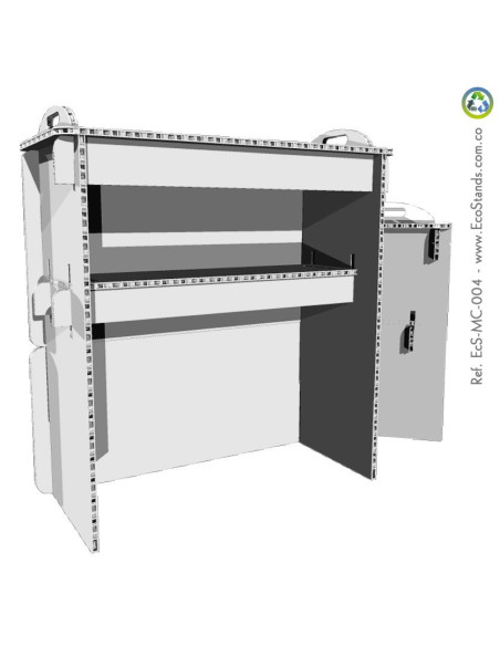 Mesa y counter de cartón Eco Stand 100x45