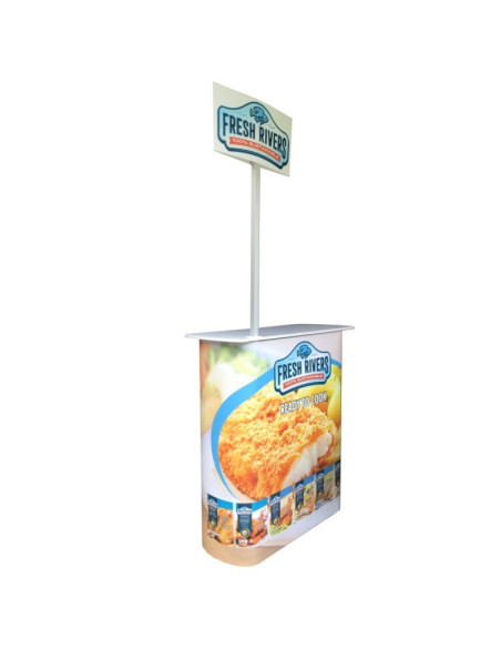 ExpoStands - Mesa o Counter de 90x40 cm con Cenefa