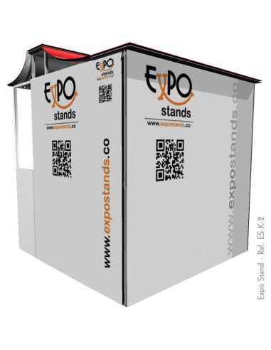 Caseta o Kiosco portátil de 2 x 2 mts