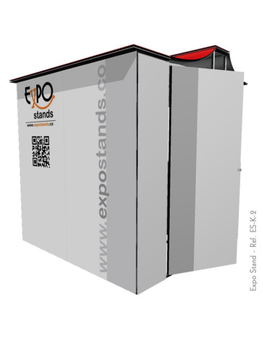 Caseta o Kiosco portátil de 2 x 2 mts