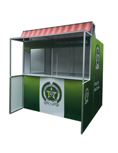 Caseta o Kiosco portátil de 2 x 2 mts