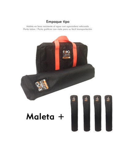 Caseta o Kiosco portátil de 2 x 2 mts