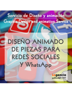 Diseño de piezas gráficas animadas para redes sociales