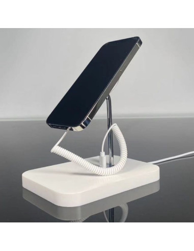 Alarmas antirrobo display para iPhone, con carga inhalámbrica