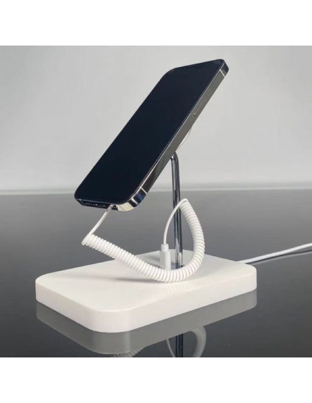 Alarmas antirrobo display para iPhone, con carga inhalámbrica