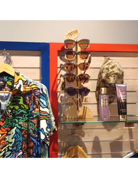Exhibidor para 6 gafas o lentes.