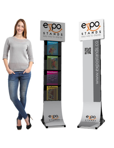 Porta Folletos dual.