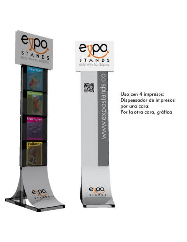 Porta Folletos dual.