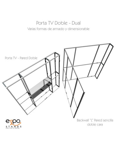 ExpoMuro portable Doble Dual TV