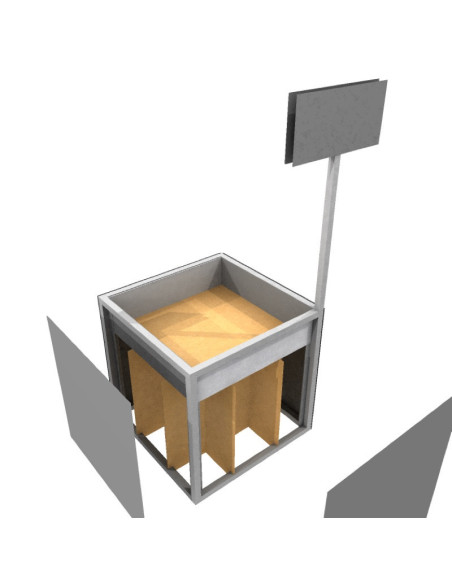 Botadero / basurero Pop Display 60x60x75