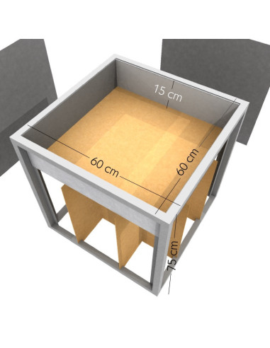 Botadero / basurero Pop Display 60x60x75