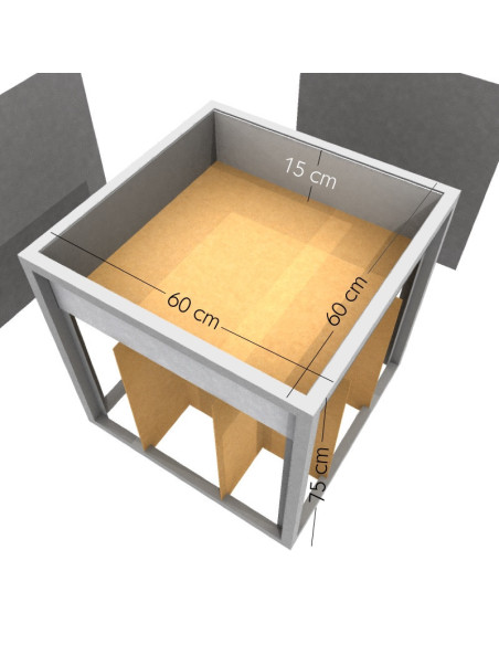 Botadero / basurero Pop Display 60x60x75