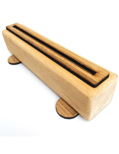 Hablador de mesa base en madera media carta