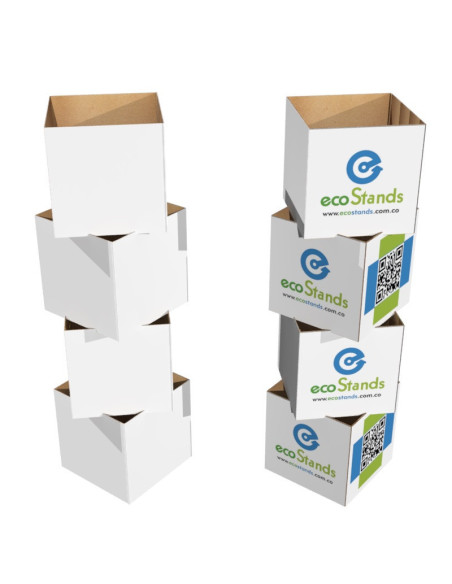 Totem cubos de 55 cm x 200 cm